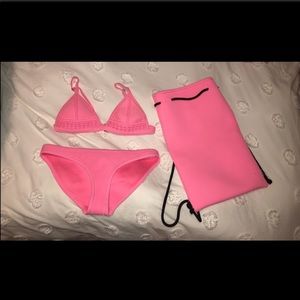 Pink triangl bikini